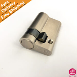 Half 45/10 55mm Euro Cylinder Lock Barrel Security Garage Door Anti Snap