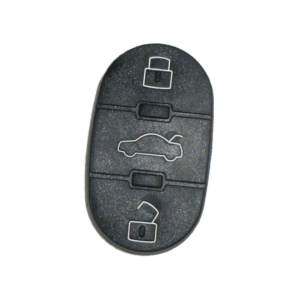 3 BUTTON RUBBER PAD AUDI REPLACEMENT REMOTE KEY SHELL FOB COVER CASE
