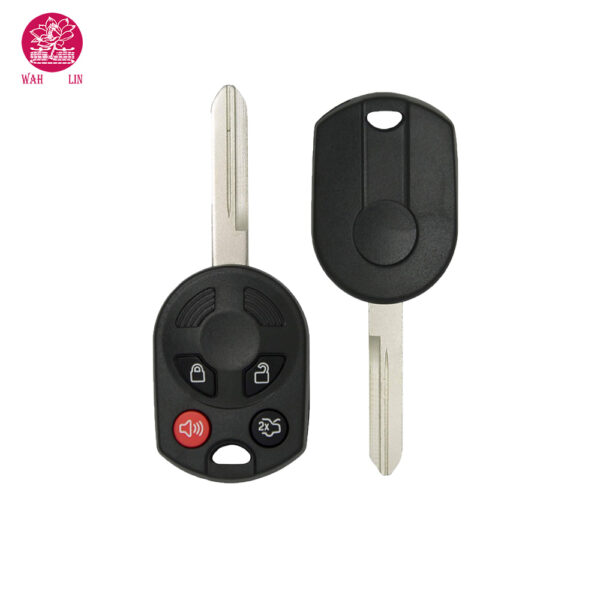 Uncut Keyless 4 Button Remote Key Case Shell Fob For Ford