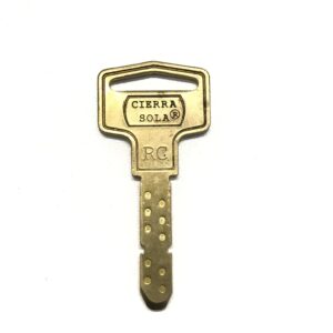 Cierra Sola Brass Material Nickel Plated Key Blank Key for Door Lock