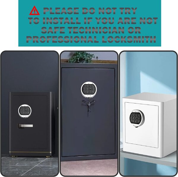 Electronic Digital Keypad Lock for Safes Swing Bolt Safe Lock UL Listed Footprint to Replace S&G, LaGard, Securam - Image 4