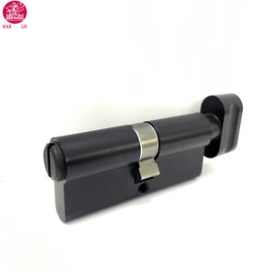 Solid Brass Turn Lock Cylinder in Black Color 70mm Door Lock