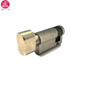 High Quality European Standard Brass Door Locks Key Cylinder With Thumb Turn Knob Single Cylinder