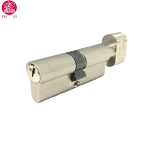 High European Standard 60mm Solid Brass Toilet Bathroom Thumb Turn Lock Cylinder