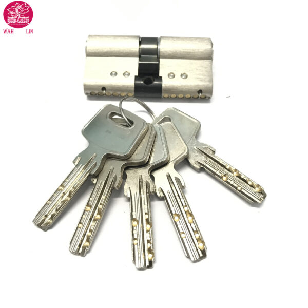 anti snap euro profile door lock cylinder with thumb lock with master dimple keys - Image 2