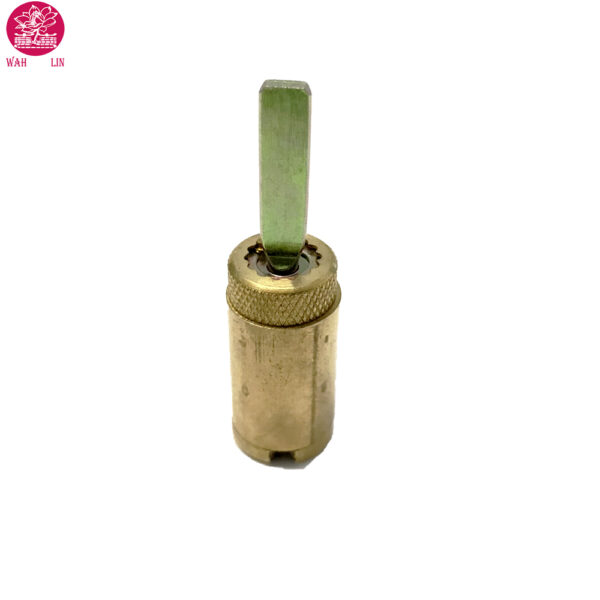 Tumbler Mortise Cylinder with 6 Pin Tumbler Key In Knob Brass Lock Cylinder - Image 4