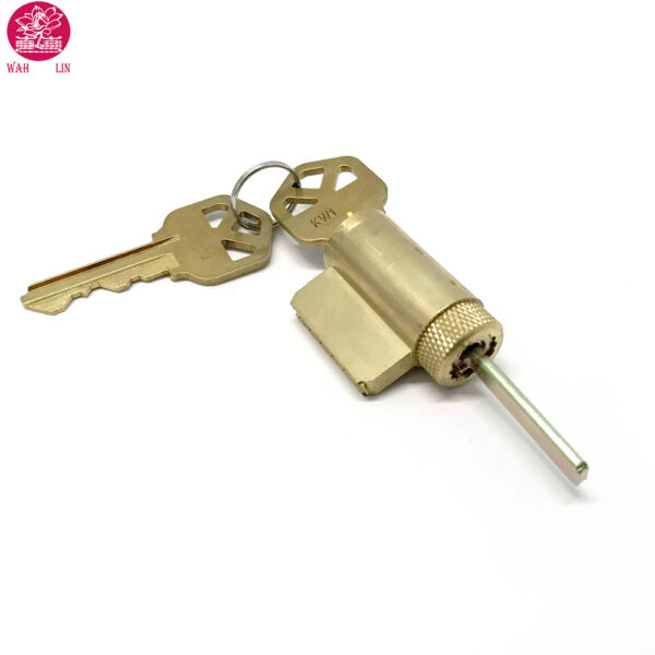Tumbler Mortise Cylinder with 6 Pin Tumbler Key In Knob Brass Lock Cylinder - Image 2