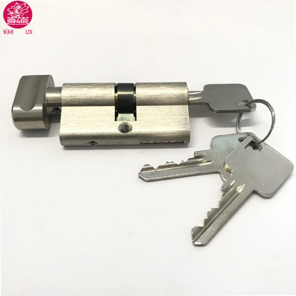 High European Standard 60mm Solid Brass Toilet Bathroom Thumb Turn Lock Cylinder - Image 4