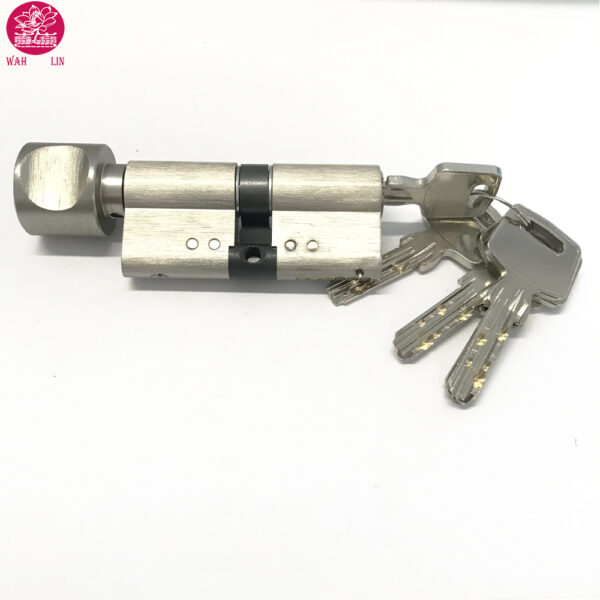 anti drill anti pick high security 70mm brass lock cylinder with 5 dimple keys door lock - Image 3