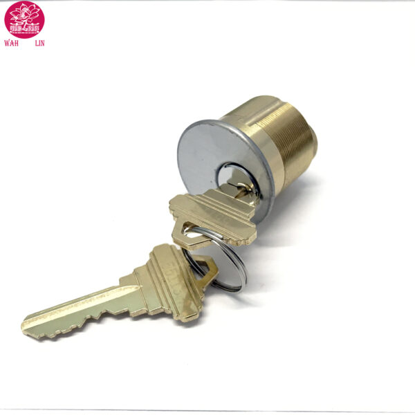 High Quality Solid Brass Round Mortise Schlage Key Brass Door Lock Cylinder - Image 2