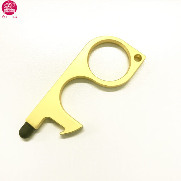 Door Opener Handheld Clean Copper Key - No Touch Hand Tool - Image 3