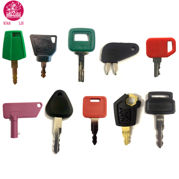 10 Keys Construction Ignition Key Set / Heavy Equipment Key Cat Volvo JD JCB