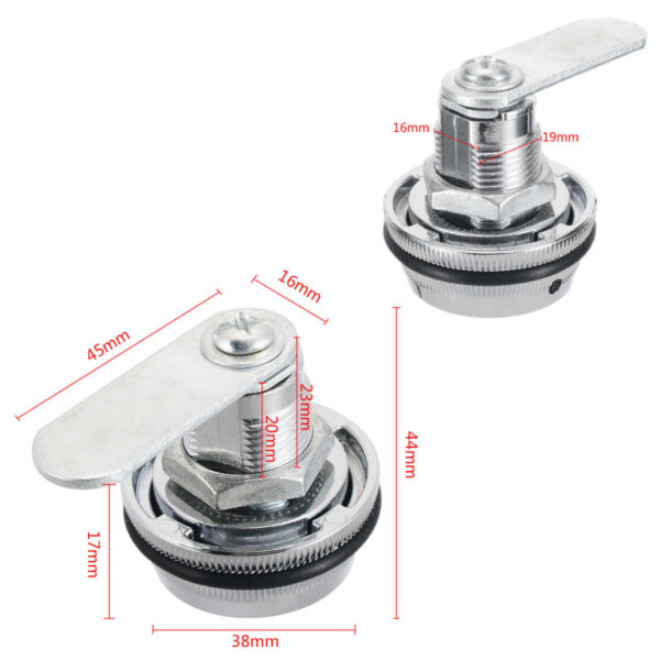 Code Combination 3 Digital Cam Lock Furniture Post Mail Box Cabinet Locker - Image 3