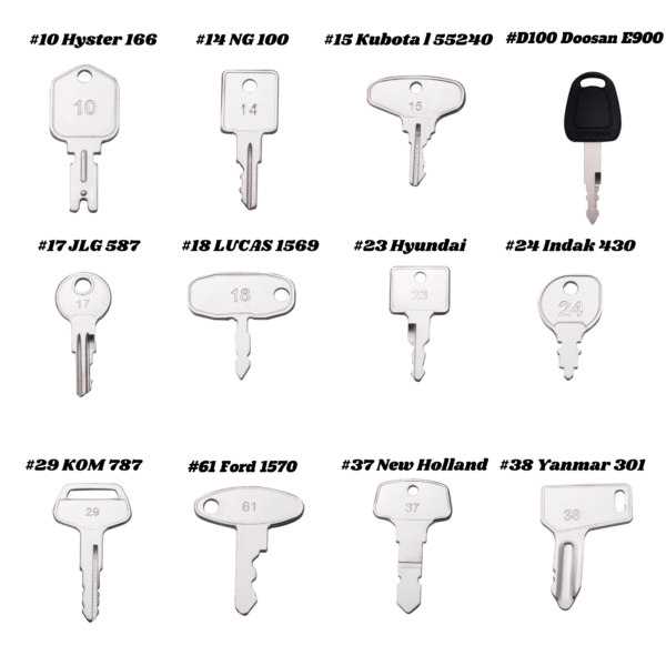 Master 67 Keys Ignition Set For Heavy Equipment & Construction Fits Many Brands - Image 3
