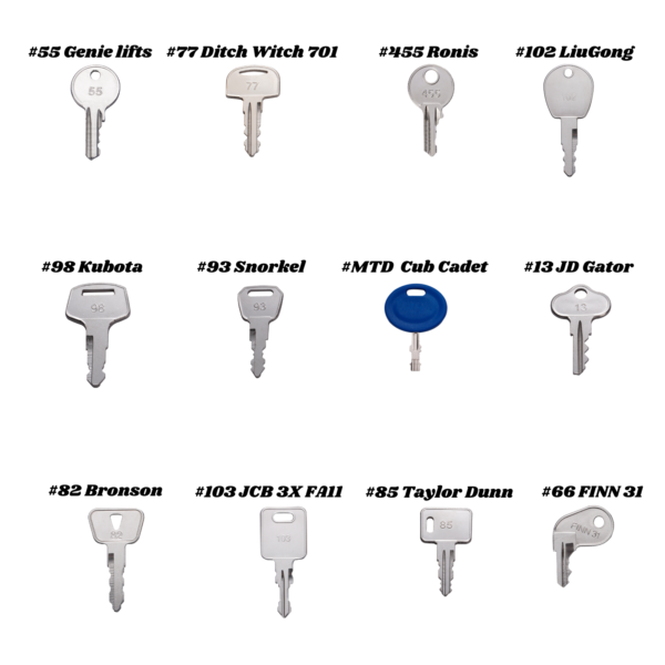 Master 67 Keys Ignition Set For Heavy Equipment & Construction Fits Many Brands - Image 6