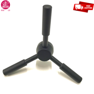 Black Chrome Finish Gun Safe 3 Spoke Handle