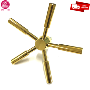 Premium Gold Finish 5 Spoke Safe Handle for Vault Door & Gun Safe Box