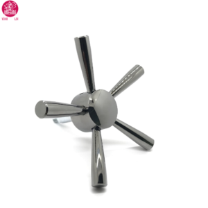 5 Spoke Matt Black Finish Handle for Strong Safes & Vault Doors