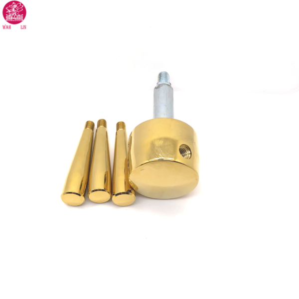 3 Spoke Gold Finish Handle for Strong Safes & Vault Doors - Image 3