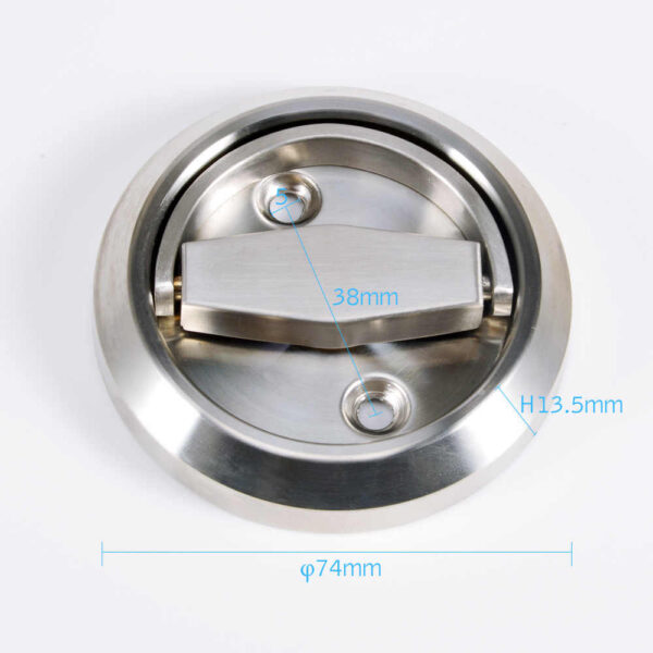 Stainless Steel Pull Handle Knob - Fireproof Door Pull Hidden Round Handle - Image 2