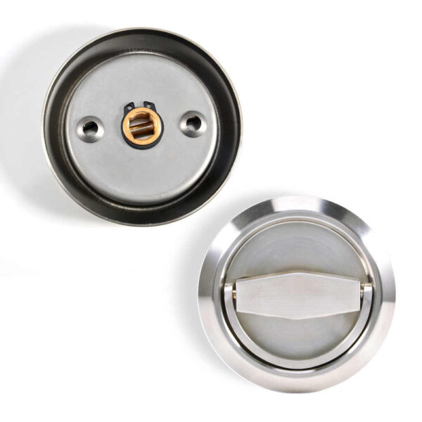 Stainless Steel Pull Handle Knob - Fireproof Door Pull Hidden Round Handle - Image 3