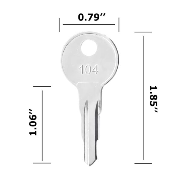 Terex WA05 Key - Equipment Key 0715271320 | Wah Lin Parts #104 - Image 2