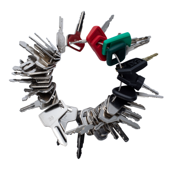 Wah Lin Parts 39 Heavy Construction Ignition Key Set for Equipment Cat Case Deere Komatsu JCB