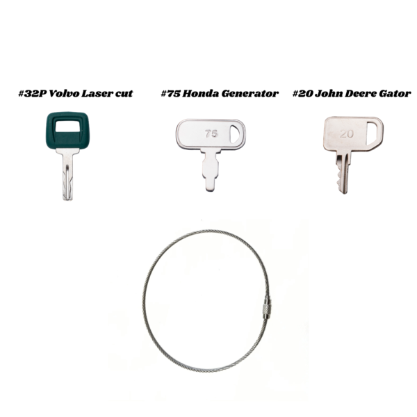 Wah Lin Parts 39 Heavy Construction Ignition Key Set for Equipment Cat Case Deere Komatsu JCB - Image 5