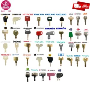 Wah Lin Parts 41 Keys Master Excavator Float Driver Set - Plant Keys JCB Doosan CAT JLG Volvo