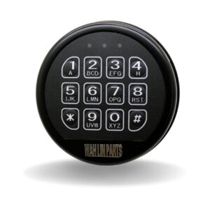 Wah Lin Black/Chrome Safe Electronic Lock with Swing Bolt & Solenoid Replace Most Safes, Master & Management Code Digital Keypad Lock