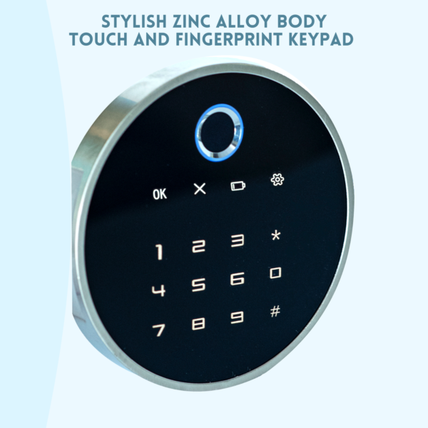 Safe Lock Premium Security Digital Keypad LED Touch Display Fingerprint Gun Safe Lock For Vault Hotel File Cabinet Door - Image 2