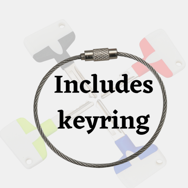 New Design D250 Ignition Keys Plastic Head with Multi Color 4 Key Pack - Image 5