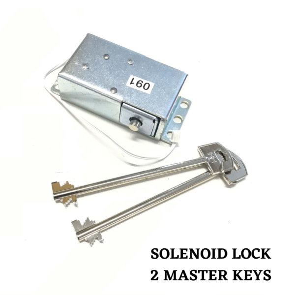 Electronic Safe Keypad Gun Safe Lock, Gun Safe Lock Replacement, 2 User Code Solenoid Lock Assembly with Backup Keys - Image 3