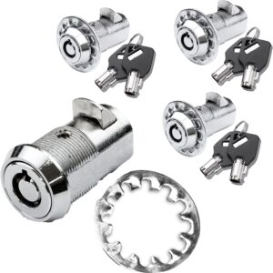 3 Pack Upgraded Slam Locks(20.7mm) Cabinet Cam Locks Keyed Aliked RV Storage Lock for RV Storage Door,Secure Door Files,Tool Box Drawers,Mailbox Lock and More(Zinc Alloy)