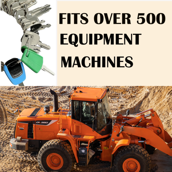 36 Heavy Equipment Key Set, Precut Master Set on Cable Keychain, Construction Operator Key Set for Heavy Machinery Fits Caterpillar Bobcat Case Crown Deere & More - Image 5