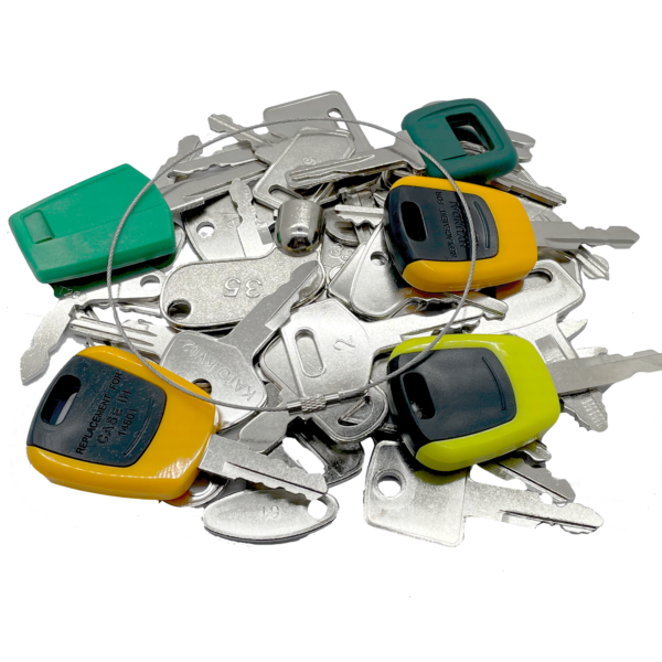 46 Heavy Equipment Keys Master Set, Construction & Builder Master Key Set with Cable Keychain, Fits Forklift Tractor Excavator Dozer Dumper Digger & More - Image 4