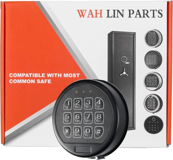 Gun Safe Lock Replacement Black Keypad with Solenoid Lock,Safe Electronic Lock for Most Common Safes - Image 7