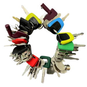 55 Premium Master Heavy Equipment Keys Set, Universal Construction Worker Equipment Spare Parts, Fits Caterpillar CAT Case JCB John Deere Kubota Komatsu Hyster Crown Takeuchi & More