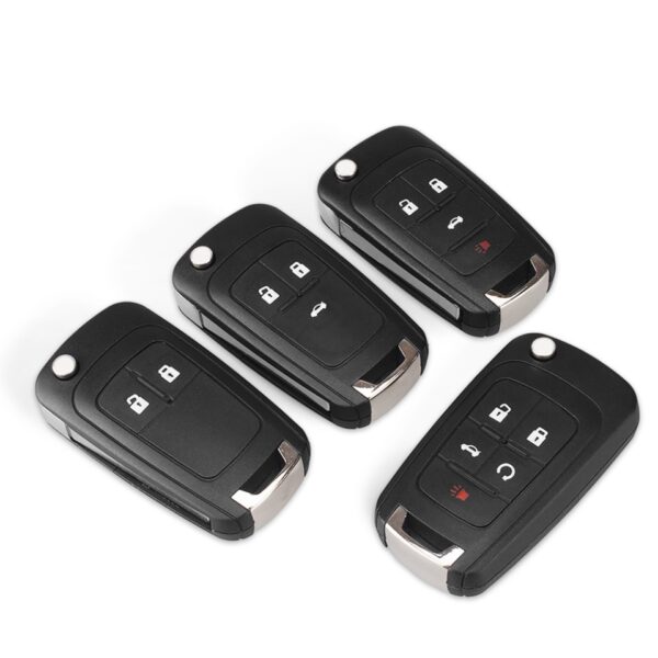 Flip Folding Remote car Key Shell For Chevrolet Cruze Epica Lova Camaro Impala  2 3 4 5 Button HU100 Blade