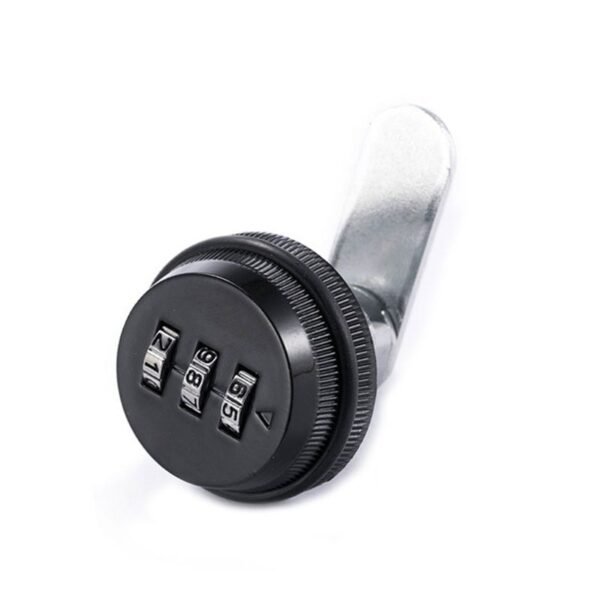 3-Digit Combination Mailbox Lock 7/8" Rotary Tongue Cam Lock for Cabinet Drawer - Image 2
