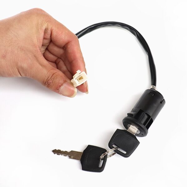 Motorcycle 2 wire Ignition Key Switch with 2 keys Lock, for Electrical Scooter On/Off Car Trike - Image 2