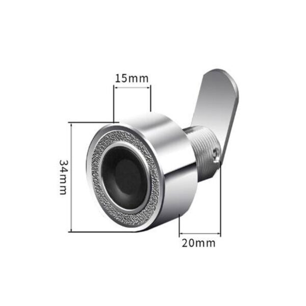 Zinc Alloy Smart Fingerprint Lock Drawer Lock Wardrobe Cabinet Lock Electronic Lock Office Fingerprints - Image 8
