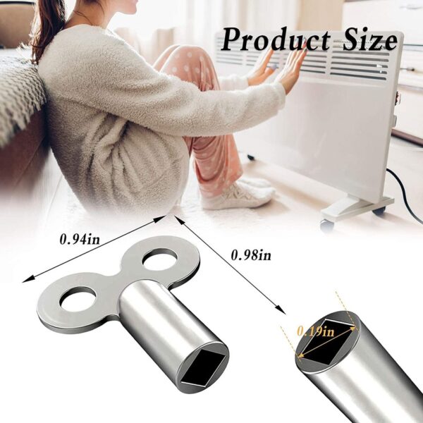 The Extended Exhaust Valve Key is Used for All Heating/Radiator Switch Buttons, The Valve Key is Made of Zinc Alloy Material - Image 4