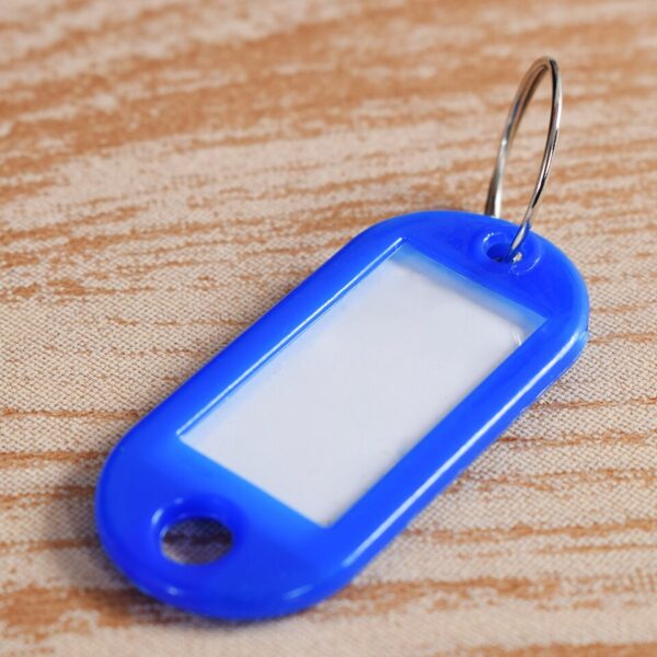 Plastic Custom Split Ring ID Key Name Suitcase Identifier Tags Labels Chains Numbered Baggage Luggage Travel Accessories x 10pcs - Image 4
