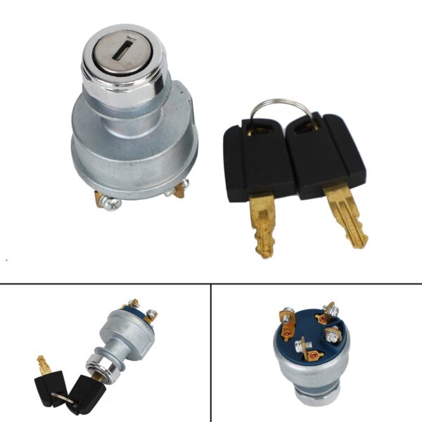 Starter Ignition Switch For Caterpillar 9G7641 9G-7641 With 2 Keys - Image 2