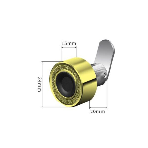 Zinc Alloy Smart Fingerprint Lock Drawer Lock Wardrobe Cabinet Lock Electronic Lock Office Fingerprints - Image 7