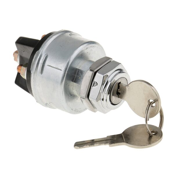 12 Volt Forklift Tractor Universal 3 Position Ignition Starter Keys Switch - Image 3