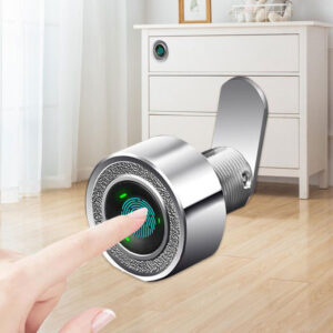 Zinc Alloy Smart Fingerprint Lock Drawer Lock Wardrobe Cabinet Lock Electronic Lock Office Fingerprints