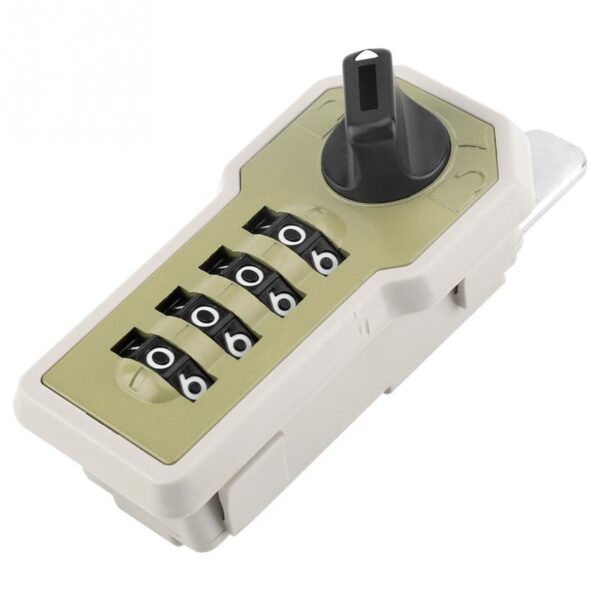 4 Dial Digit Combination Coded Lock ABS Security Cam Cabinet Lock Tool Box Drawer School Gym Locker Password Code Lock With Key - Image 3
