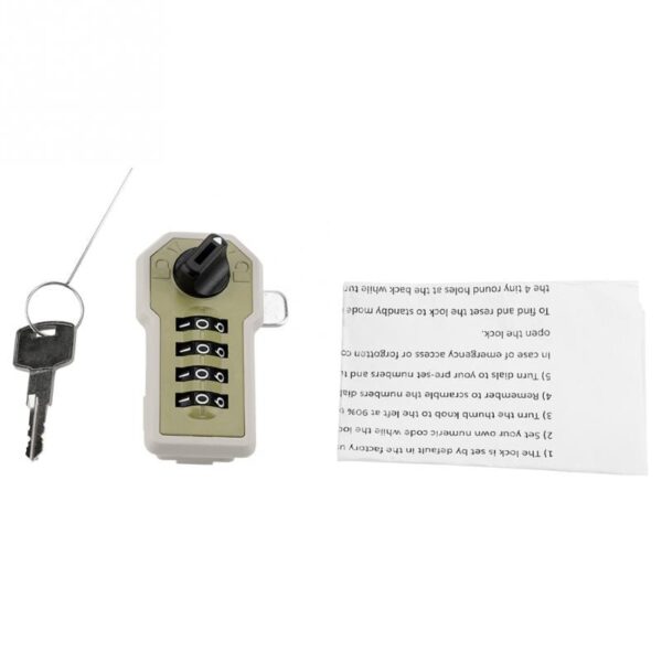 4 Dial Digit Combination Coded Lock ABS Security Cam Cabinet Lock Tool Box Drawer School Gym Locker Password Code Lock With Key - Image 2